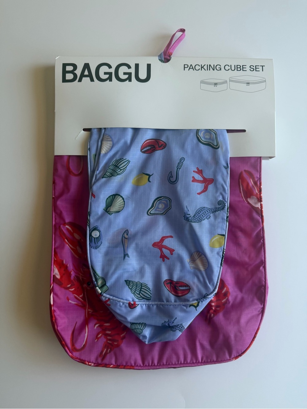 NWT BAGGU Packing Cube Set Sea Creatures